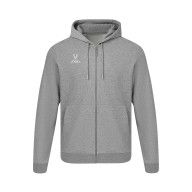 Худи на молнии ESSENTIAL Cotton FZ Hoodie, серый меланж, детский - downloaded from prime-sport.ru