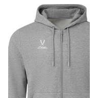 Худи на молнии ESSENTIAL Cotton FZ Hoodie, серый меланж, детский - downloaded from prime-sport.ru