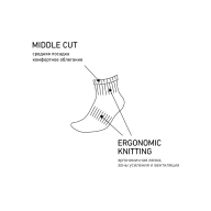 Носки средние ESSENTIAL Mid Cushioned Socks, черный - downloaded from prime-sport.ru