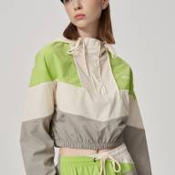Анорак KELME Woven Half Cardigan Coat (White/Grey) - Анорак KELME Woven Half Cardigan Coat (White/Grey)