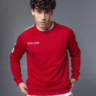 Свитшот KELME Knitted Crew Neck Sweatshirt Red - Свитшот KELME Knitted Crew Neck Sweatshirt Red
