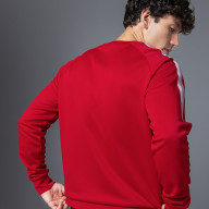 Свитшот KELME Knitted Crew Neck Sweatshirt Red - Свитшот KELME Knitted Crew Neck Sweatshirt Red