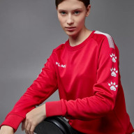 Свитшот KELME Knitted Crew Neck Sweatshirt Red - Свитшот KELME Knitted Crew Neck Sweatshirt Red