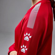 Свитшот KELME Knitted Crew Neck Sweatshirt Red - Свитшот KELME Knitted Crew Neck Sweatshirt Red