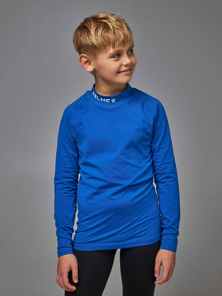 Детское термобелье (верх) утепленное KELME Long Sleeve T-Shirt Kid Blue