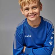 Детский свитшот KELME Knitted Crew Neck Sweatshirt Blue - Детский свитшот KELME Knitted Crew Neck Sweatshirt Blue