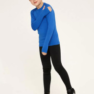 Детское термобелье (верх) утепленное KELME Tech Fit Long Sleeve (Thick) Kids Blue - Детское термобелье (верх) утепленное KELME Tech Fit Long Sleeve (Thick) Kids Blue