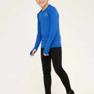 Детское термобелье (верх) утепленное KELME Tech Fit Long Sleeve (Thick) Kids Blue - Детское термобелье (верх) утепленное KELME Tech Fit Long Sleeve (Thick) Kids Blue