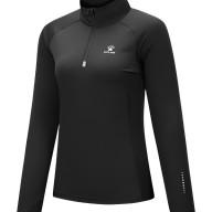 Лонгслив KELME Half Cardigan Long Sleeve T-Shirt Black - Лонгслив KELME Half Cardigan Long Sleeve T-Shirt Black