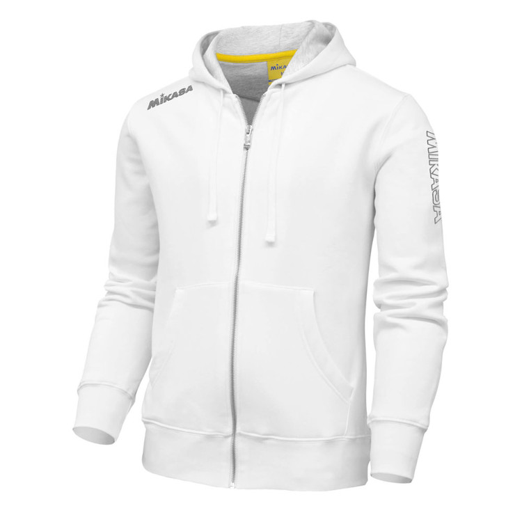 Куртка от костюма с капюшоном муж. MIKASA MT526-022-2XL, р.2XL, 70% хлопок 30% полиэстер, белый