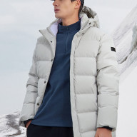 Демисезонная куртка KELME Short Hooded Down Jacket Grey - Демисезонная куртка KELME Short Hooded Down Jacket Grey