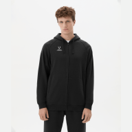 Худи JOGEL ESSENTIAL Club reglan Cotton Zip Hoodie 99, черный - Худи JOGEL ESSENTIAL Club reglan Cotton Zip Hoodie 99, черный