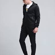 Спортивный костюм KELME Men's Hooded Knitted Jacket Suit Black - Спортивный костюм KELME Men's Hooded Knitted Jacket Suit Black