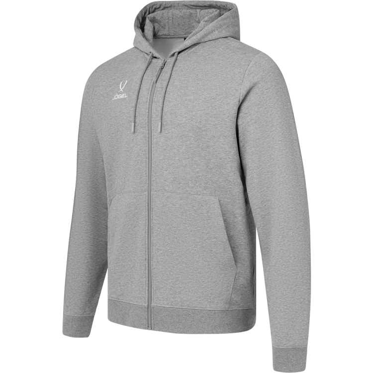 Флисовое худи на молнии JOGEL ESSENTIAL Cotton Fleece FZ Hoodie, серый меланж, детский