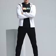 Спортивный костюм KELME Men's Hooded Knitted Jacket Suit (White/Black) - Спортивный костюм KELME Men's Hooded Knitted Jacket Suit (White/Black)