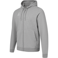Флисовое худи на молнии JOGEL ESSENTIAL Cotton Fleece FZ Hoodie, серый меланж