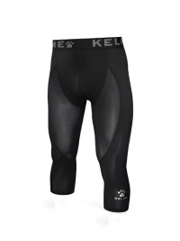 Термобелье низ KELME Men's Tight Cropped Trousers Black