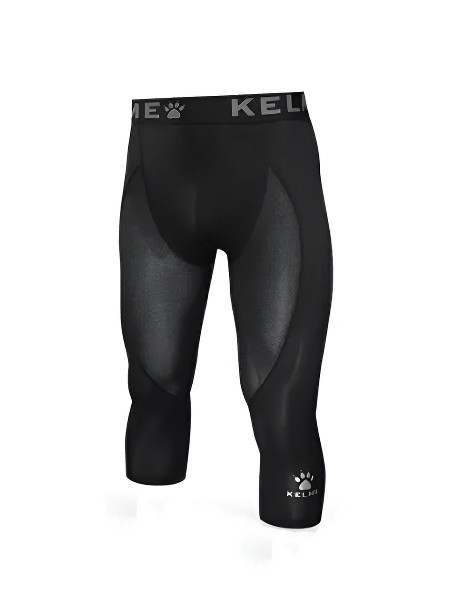 Термобелье низ KELME Men's Tight Cropped Trousers Black