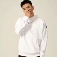 Худи KELME Hooded Sweater (White/Light Blue) - Худи KELME Hooded Sweater (White/Light Blue)