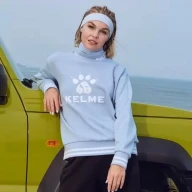 Свитшот KELME Round Neck Sweater Light Blue - Свитшот KELME Round Neck Sweater Light Blue