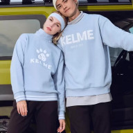 Свитшот KELME Round Neck Sweater Light Blue - Свитшот KELME Round Neck Sweater Light Blue