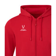 Флисовое худи на молнии JOGEL ESSENTIAL Cotton Fleece FZ Hoodie, красный - Флисовое худи на молнии JOGEL ESSENTIAL Cotton Fleece FZ Hoodie, красный