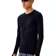 Термобелье (верх) KELME Lightweight Compression Long Sleeves Black - Термобелье (верх) KELME Lightweight Compression Long Sleeves Black