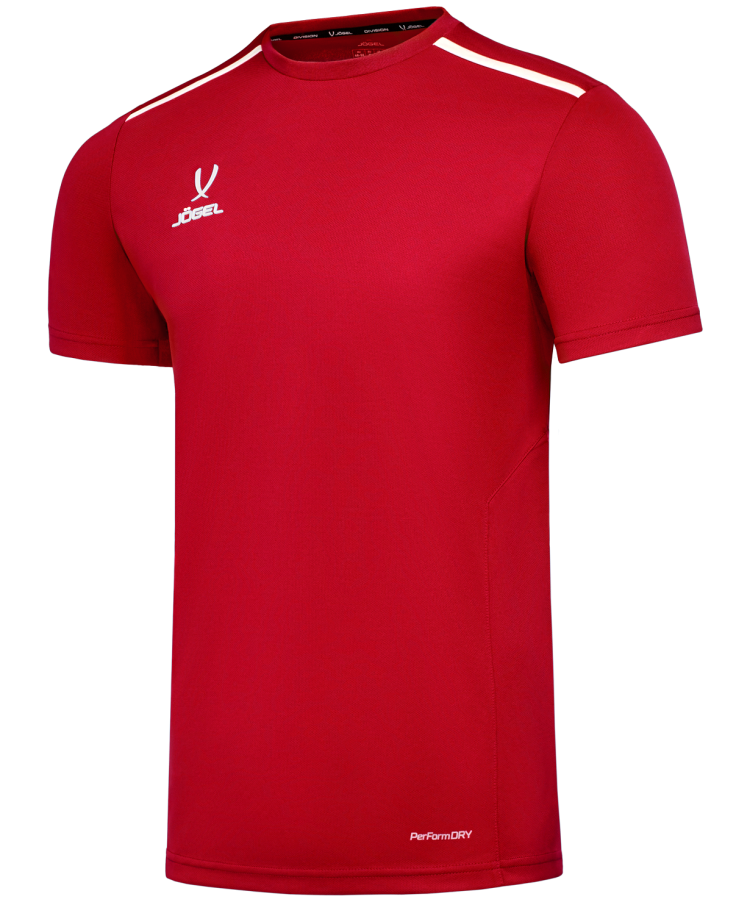 downloaded from prime-sport.ru Футболка тренировочная JOGEL DIVISION Training Tee, красный