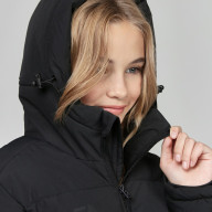 Детский пуховик FN Snowfall Long Kid Black - Детский пуховик FN Snowfall Long Kid Black