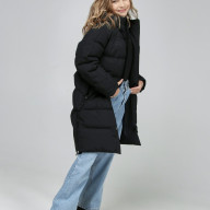 Детский пуховик FN Snowfall Long Kid Black - Детский пуховик FN Snowfall Long Kid Black