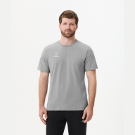 Футболка JOGEL ESSENTIAL Cotton Tee, серый - downloaded from prime-sport.ru