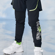 Детский брюки KELME Fake Two-Piece Trousers Black - Детский брюки KELME Fake Two-Piece Trousers Black