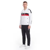 Костюм спорт. муж. с капюш. MIKASA MT550/701-078-3XL, р.3XL, 100% полиэстер, бело-черно-красный - Костюм спорт. муж. с капюш. MIKASA MT550/701-078-3XL, р.3XL, 100% полиэстер, бело-черно-красный