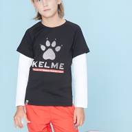 Детский лонгслив KELME Boys Long Sleeve T-Shirt Black - Детский лонгслив KELME Boys Long Sleeve T-Shirt Black