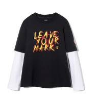 Детский лонгслив KELME Boys Long Sleeve T-Shirt Black - Детский лонгслив KELME Boys Long Sleeve T-Shirt Black