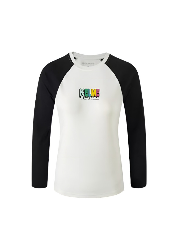 Лонгслив KELME Long-Sleeved T-Shirt (White/Black)