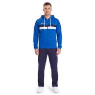 Костюм спорт. муж. с капюш. MIKASA MT550/151-0100-S, р. S, 100% полиэстер, сине-белый - Костюм спорт. муж. с капюш. MIKASA MT550/151-0100-S, р. S, 100% полиэстер, сине-белый