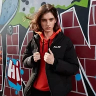 Пуховик KELME Men's Down Jacket Black - Пуховик KELME Men's Down Jacket Black