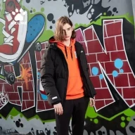 Пуховик KELME Men's Down Jacket Black - Пуховик KELME Men's Down Jacket Black
