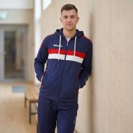 Костюм спорт. муж. с капюш. MIKASA MT550/701-083-M, р. M, 100% полиэстер, темносине-белый - Костюм спорт. муж. с капюш. MIKASA MT550/701-083-M, р. M, 100% полиэстер, темносине-белый