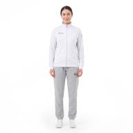 Костюм спортивный MIKASA MT537/530-022-4XL, р.4XL, 70% хлопок, 30% полиэстер, бело-серый - Костюм спортивный MIKASA MT537/530-022-4XL, р.4XL, 70% хлопок, 30% полиэстер, бело-серый