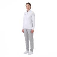 Костюм спортивный MIKASA MT537/530-022-4XL, р.4XL, 70% хлопок, 30% полиэстер, бело-серый - Костюм спортивный MIKASA MT537/530-022-4XL, р.4XL, 70% хлопок, 30% полиэстер, бело-серый
