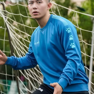 Свитшот KELME Knitted Round Neck Sweater Light Blue - Свитшот KELME Knitted Round Neck Sweater Light Blue