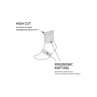 Носки высокие ESSENTIAL High Cushioned Socks, белый - downloaded from prime-sport.ru
