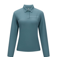 Женский лонгслив KELME Women's Long Sleeve POLO Shirt Blue - Женский лонгслив KELME Women's Long Sleeve POLO Shirt Blue