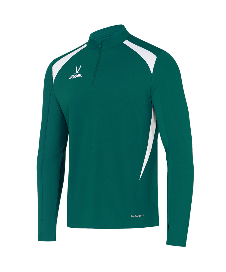 Джемпер тренировочный JOGEL DIVISION PerFormDRY Training 1/4 Zip Top, темно-зеленый