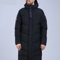 Пуховик KELME Hooded Long Jacket Black - Пуховик KELME Hooded Long Jacket Black
