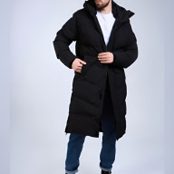 Пуховик KELME Hooded Long Jacket Black - Пуховик KELME Hooded Long Jacket Black