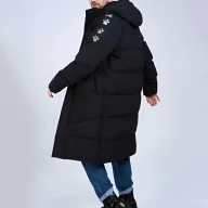 Пуховик KELME Hooded Long Jacket Black - Пуховик KELME Hooded Long Jacket Black