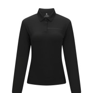 Женский лонгслив KELME Women's Long Sleeve POLO Shirt Black - Женский лонгслив KELME Women's Long Sleeve POLO Shirt Black